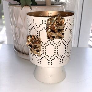 Retro Vintage Crinkle Metal Gold Earrings 80s Style